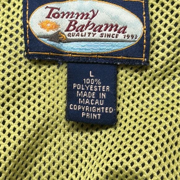 Tommy Bahama Swim Trunks Gray Floral Swimwear size L Large Board Shorts - Picture 6 of 7